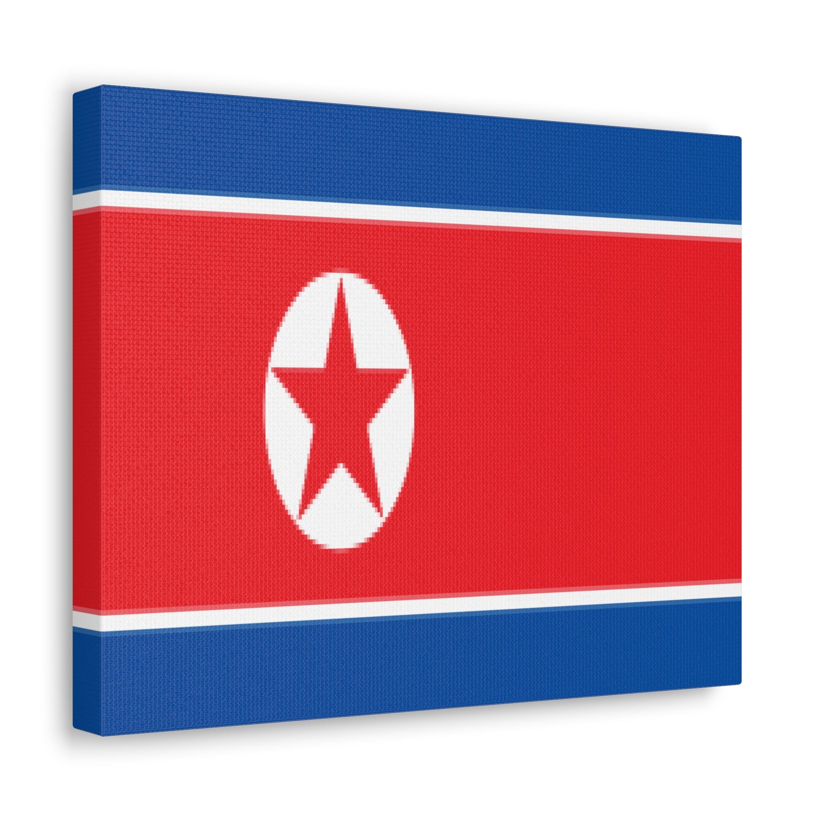 North Korea Country Flag Canvas Vibrant Wall Art Unframed Home Decor-Express Your Love Gifts