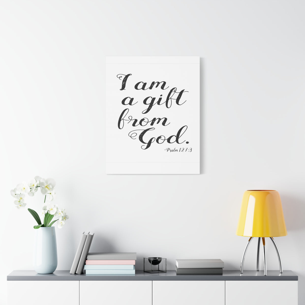 Scripture Walls I Am A Gift From God Psalm 127:3 Bible Verse Canvas Christian Wall Art Ready To Hang-Express Your Love Gifts