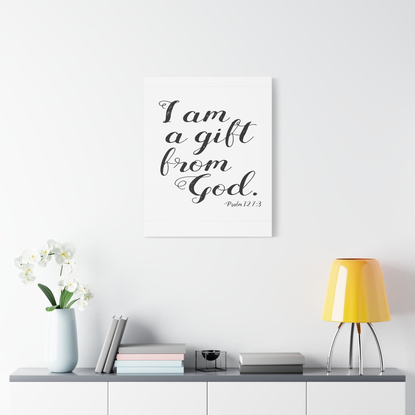 Scripture Walls I Am A Gift From God Psalm 127:3 Bible Verse Canvas Christian Wall Art Ready To Hang-Express Your Love Gifts