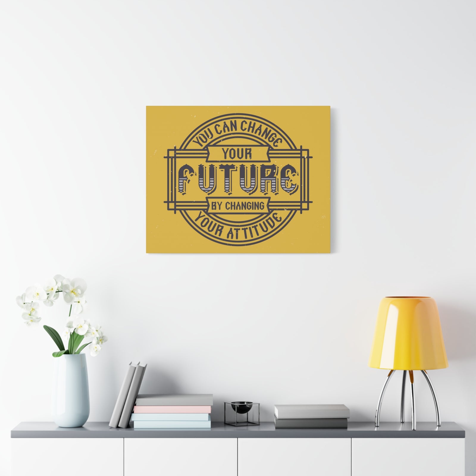 Inspirational Quote Canvas Your Future Wall Art Motivational Motto Inspiring Prints Artwork Decor Ready to Hang-Express Your Love Gifts