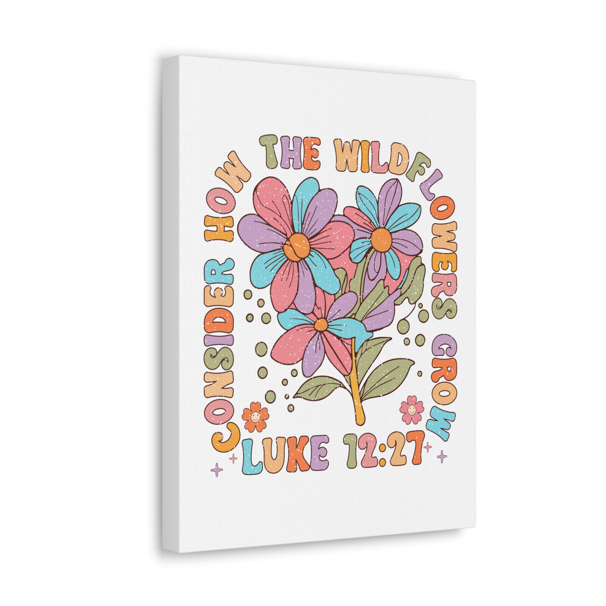 Scripture Walls Luke 12:27 Rejected Bible Verse Canvas Christian Wall Art Ready to Hang Unframed-Express Your Love Gifts