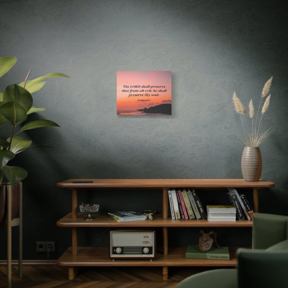 Scripture Walls Preserve Thy Soul Psalm 121:7 Bible Verse Canvas Christian Wall Art Ready to Hang-Express Your Love Gifts