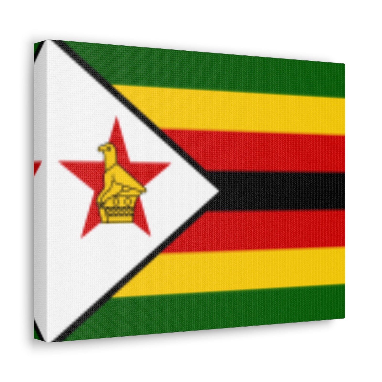 Zimbabwe Country Flag Canvas Vibrant Wall Art Unframed Home Decor-Express Your Love Gifts