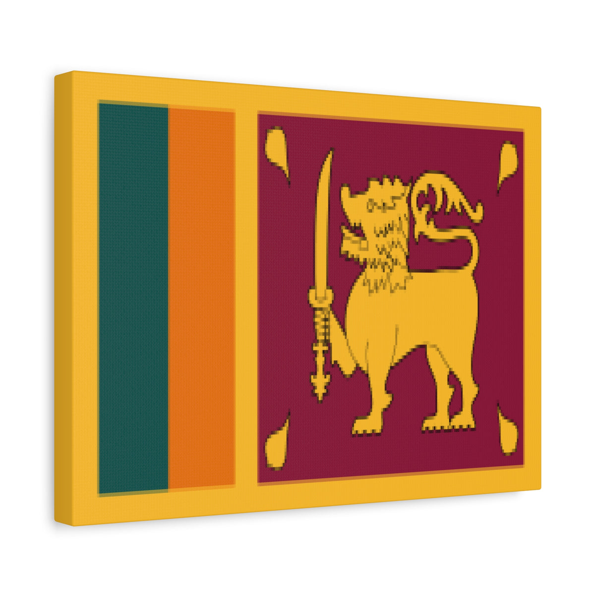 Sri Lanka Country Flag Canvas Vibrant Wall Art Unframed Home Decor-Express Your Love Gifts