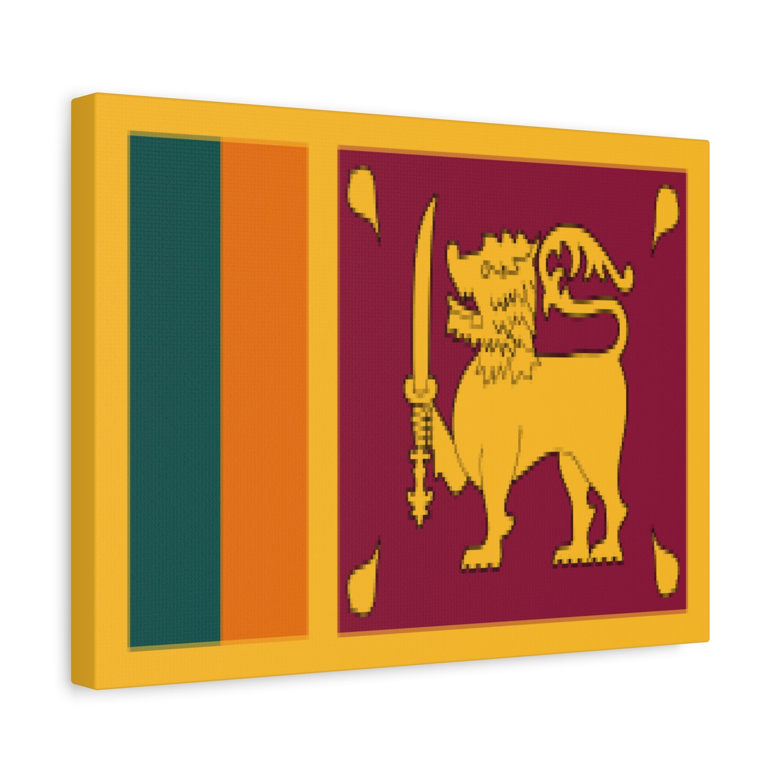 Sri Lanka Country Flag Canvas Vibrant Wall Art Unframed Home Decor-Express Your Love Gifts