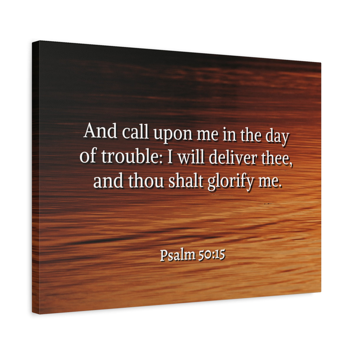 Scripture Walls Call On Me Psalm 50:15 Bible Verse Canvas Christian Wall Art Ready to Hang-Express Your Love Gifts