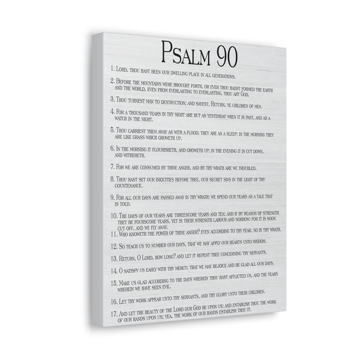 Scripture Walls How Time Flies Fast Psalm 90:13 Christian Wall Art Print Ready to Hang-Express Your Love Gifts