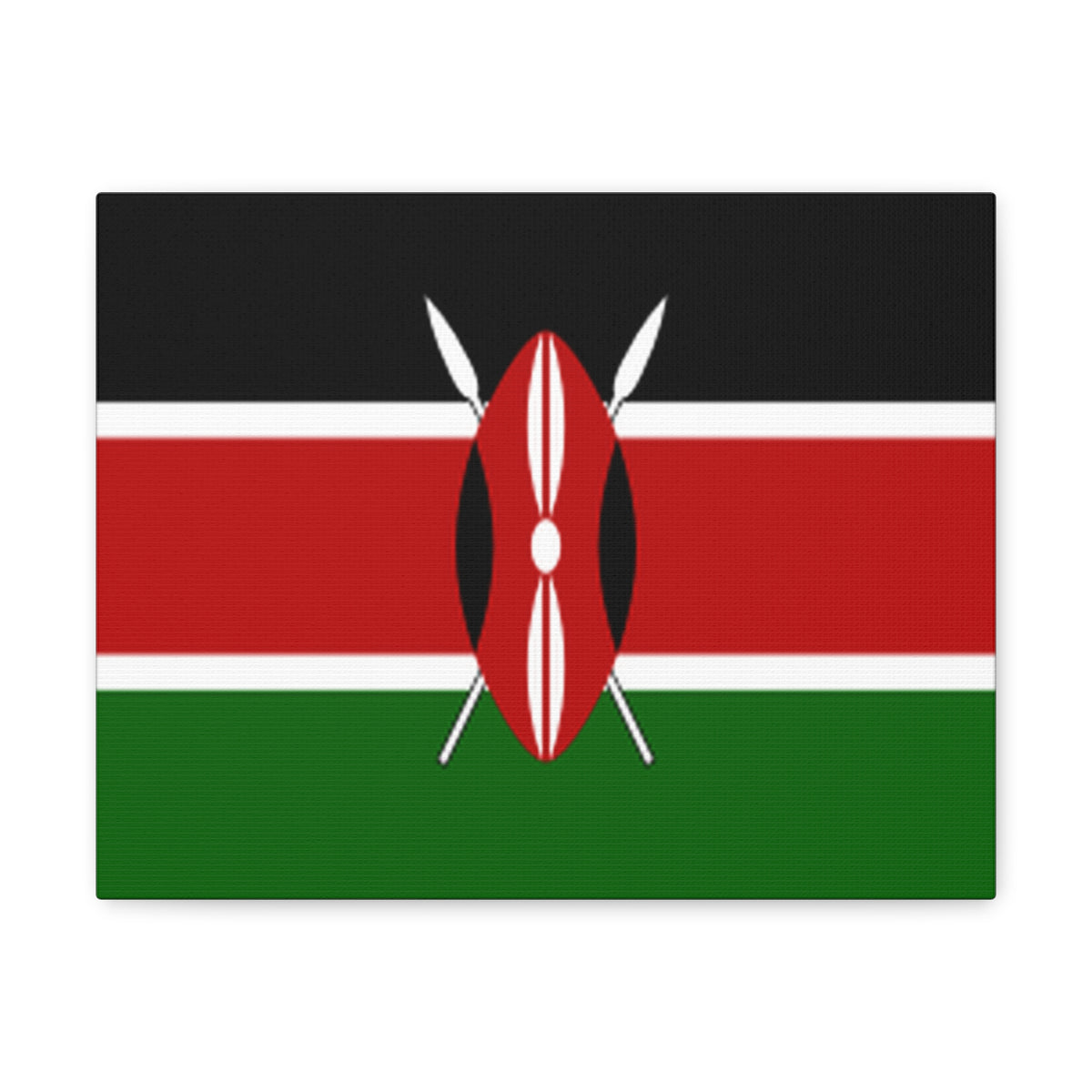 Kenya Country Flag Canvas Vibrant Wall Art Unframed Home Decor-Express Your Love Gifts