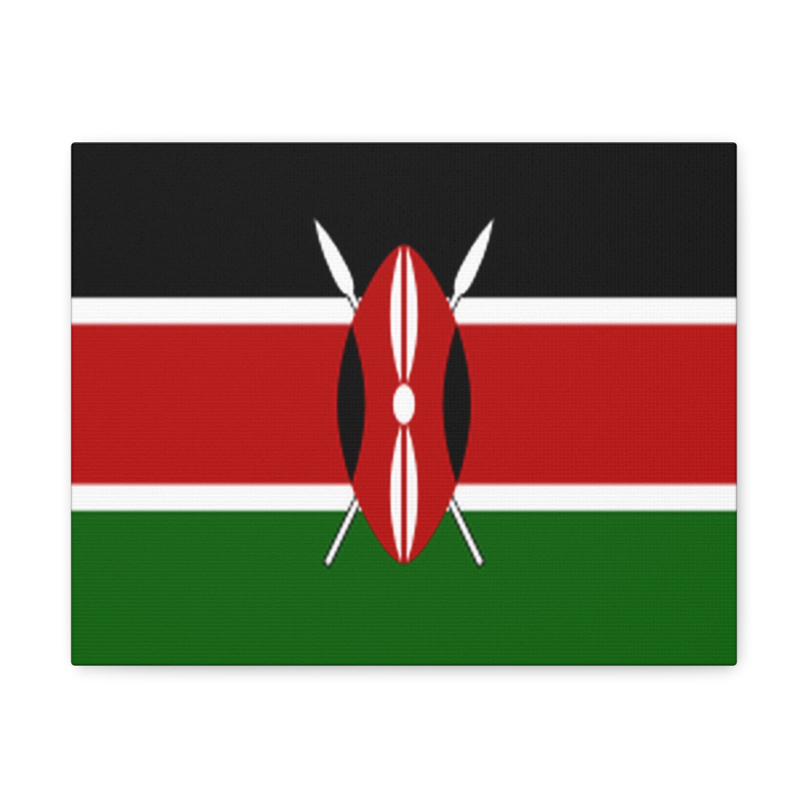 Kenya Country Flag Canvas Vibrant Wall Art Unframed Home Decor-Express Your Love Gifts
