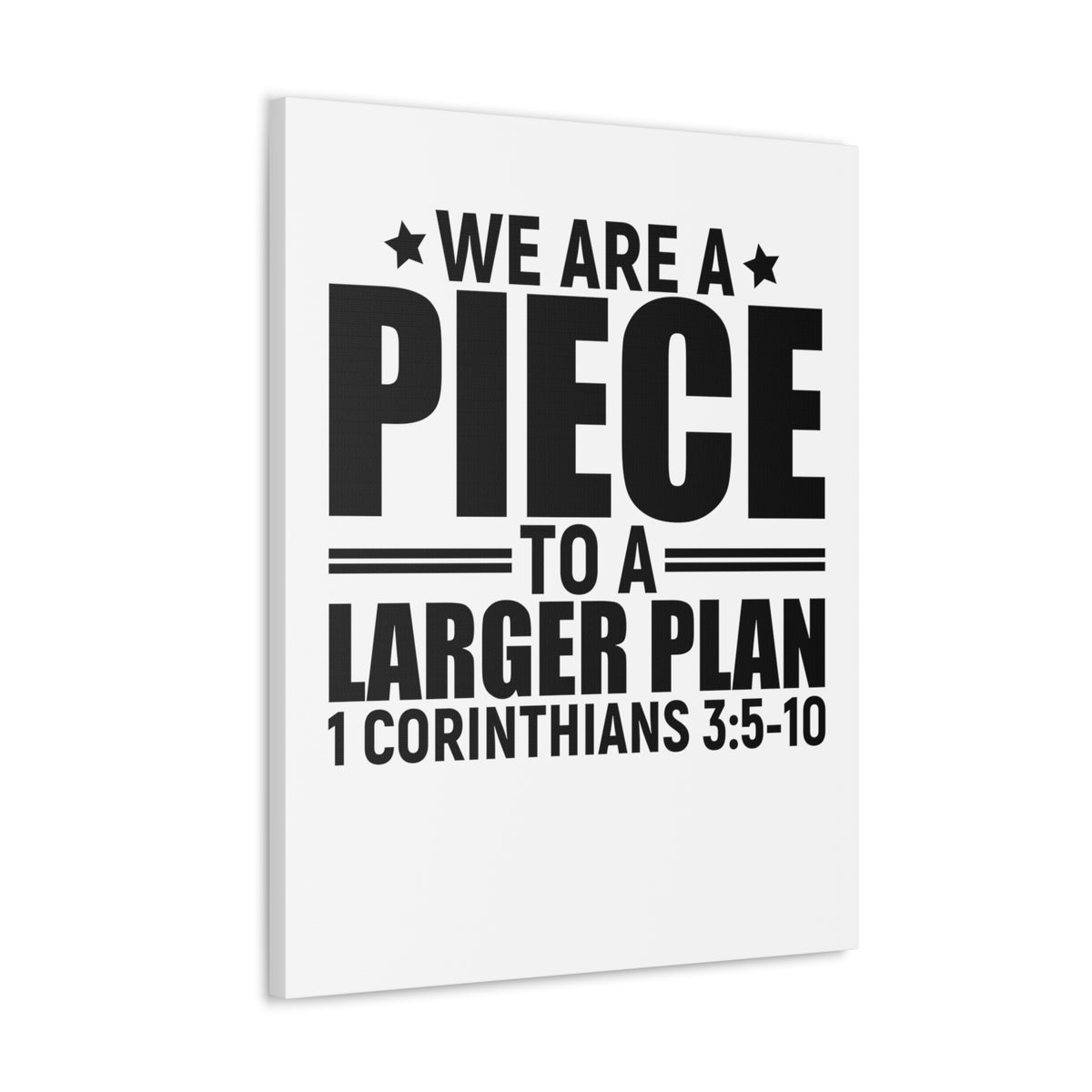 Scripture Walls 1 Corinthians 3:5-10 We Are a Piece Bible Verse Canvas Christian Wall Art Ready to Hang Unframed-Express Your Love Gifts