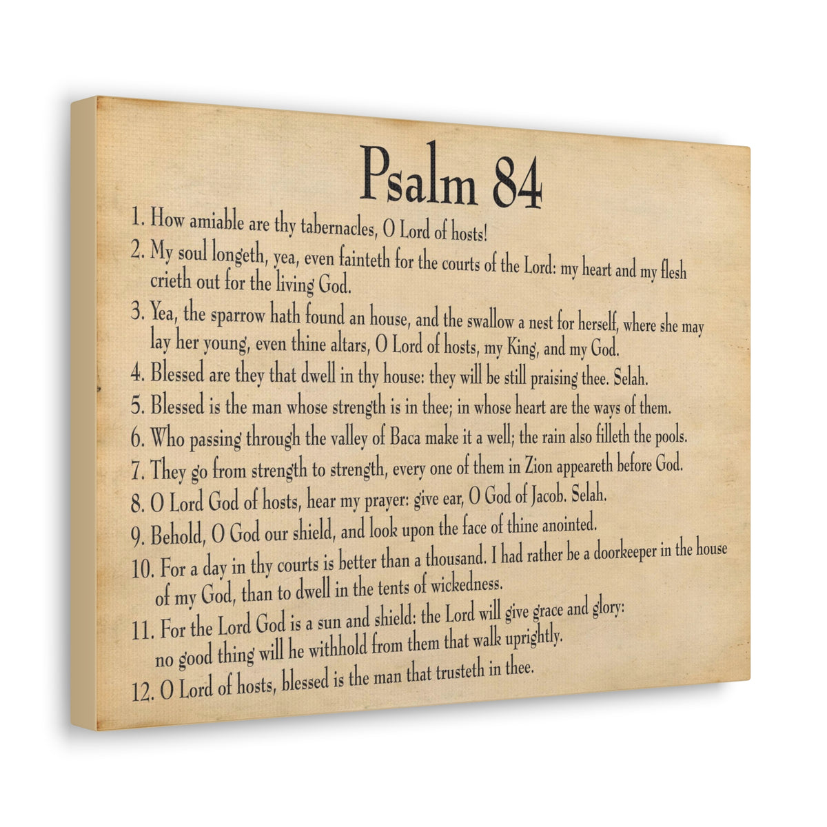 Scripture Walls Dwelling In God's Presence Psalm 84:4 Christian Wall Art Bible Verse Print Ready to Hang-Express Your Love Gifts