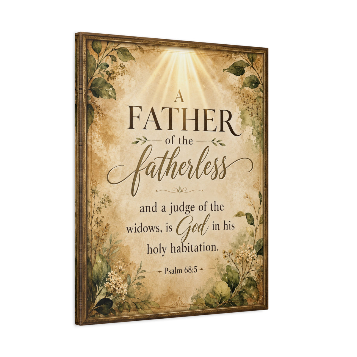 Scripture Walls Psalm 68:5 Dark Widows Advocate Christian Wall Art Print Ready to Hang Unframed-Express Your Love Gifts
