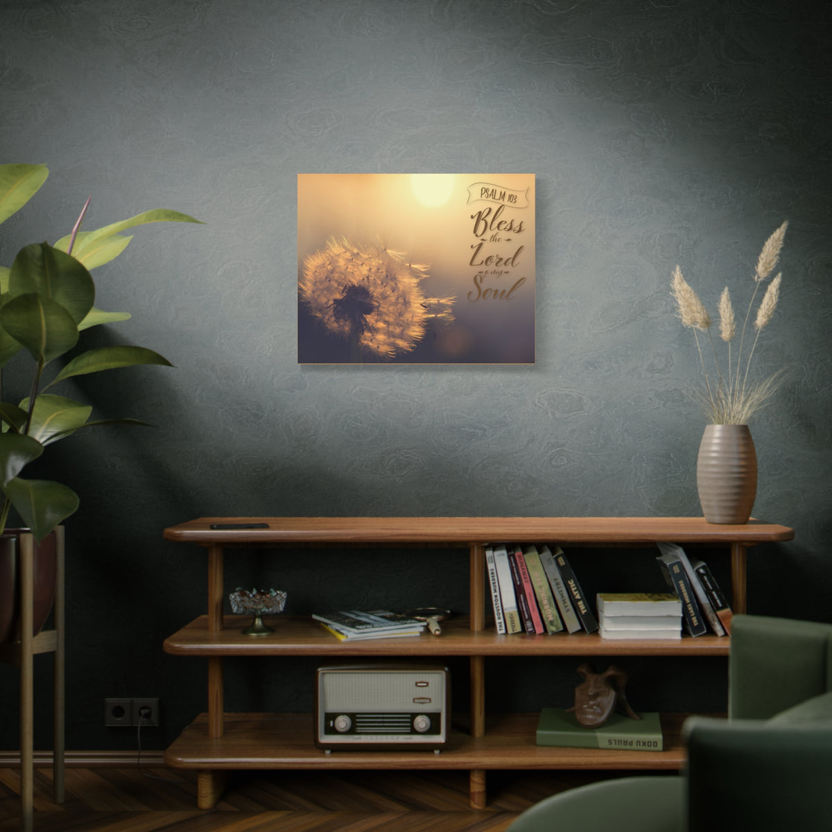 Scripture Walls Bless The Lord Psalm 103 Bible Verse Canvas Christian Wall Art Ready to Hang-Express Your Love Gifts
