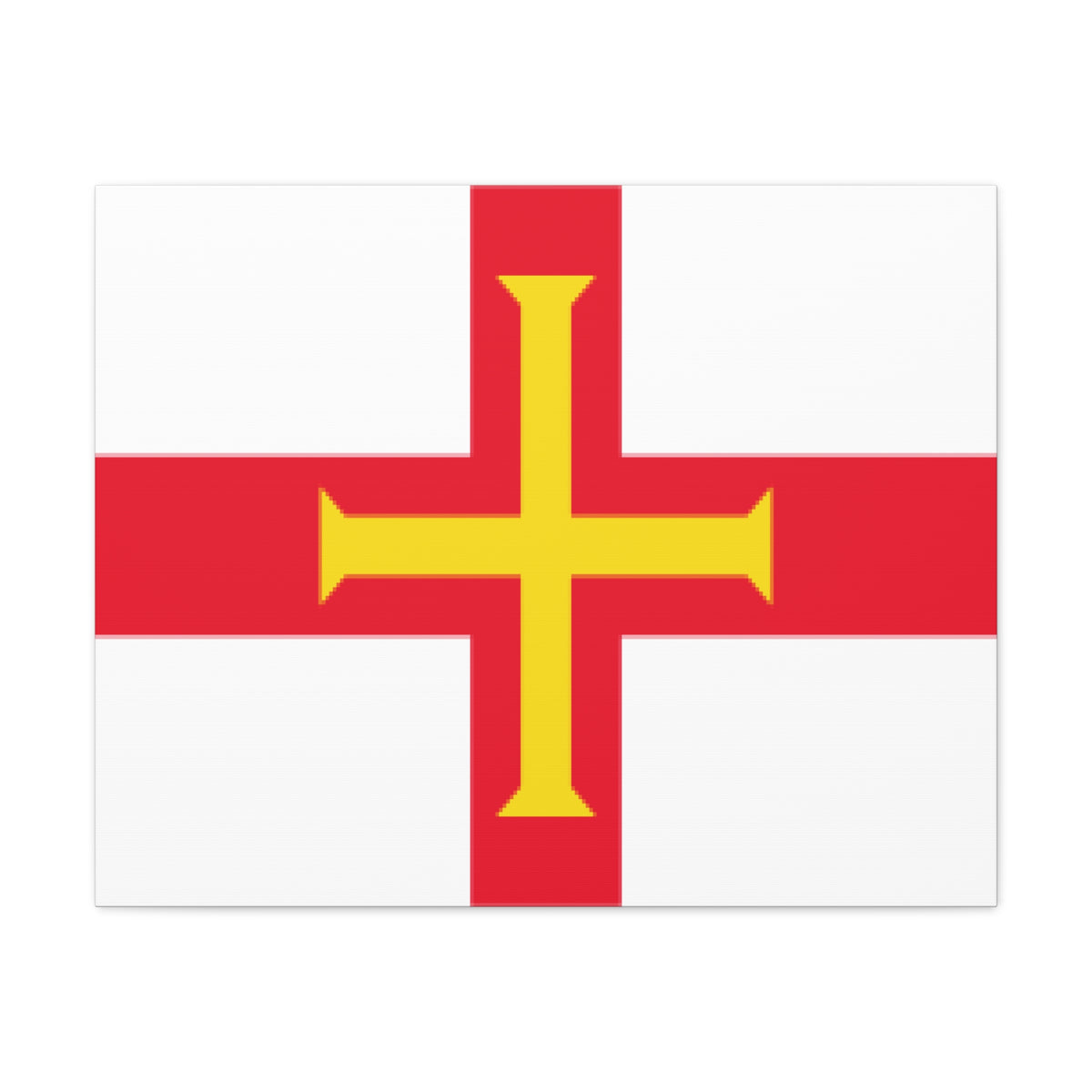 Guernsey Country Flag Canvas Vibrant Wall Art Unframed Home Decor-Express Your Love Gifts