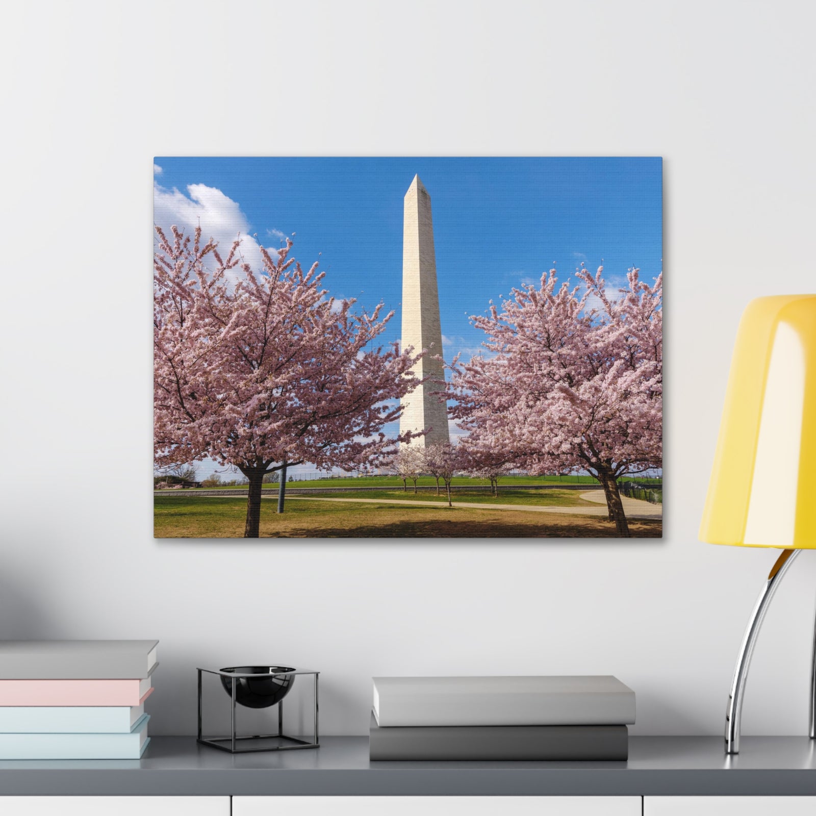 Mall Washington Blossom Festival Nature Wilderness Photography Canvas Wall Art for Home Decor Ready-to-Hang-Express Your Love Gifts
