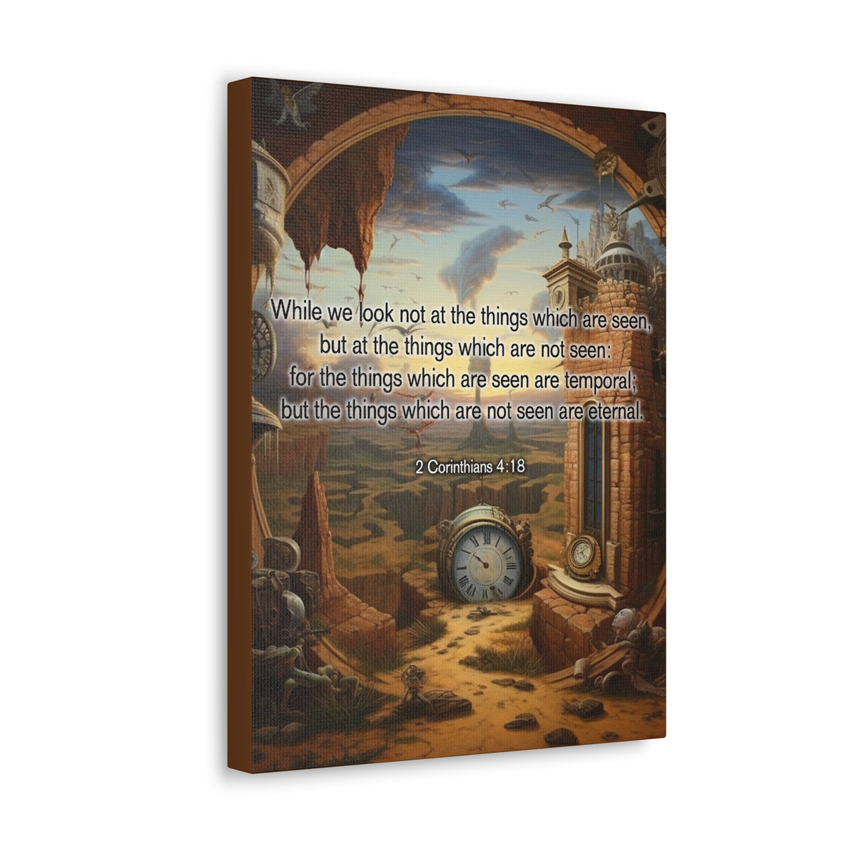 Scripture Walls Temporal 2 Corinthians 4:18 Christian Wall Art Print Ready to Hang Unframed-Express Your Love Gifts