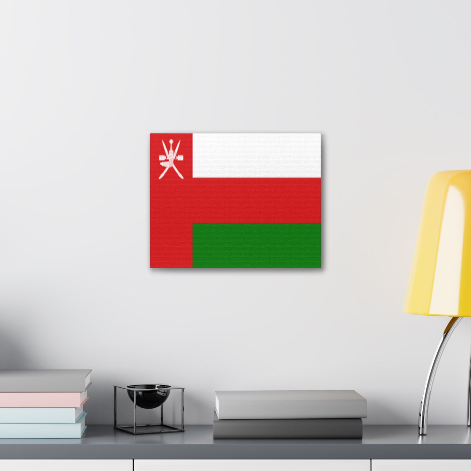 Oman Country Flag Canvas Vibrant Wall Art Unframed Home Decor-Express Your Love Gifts
