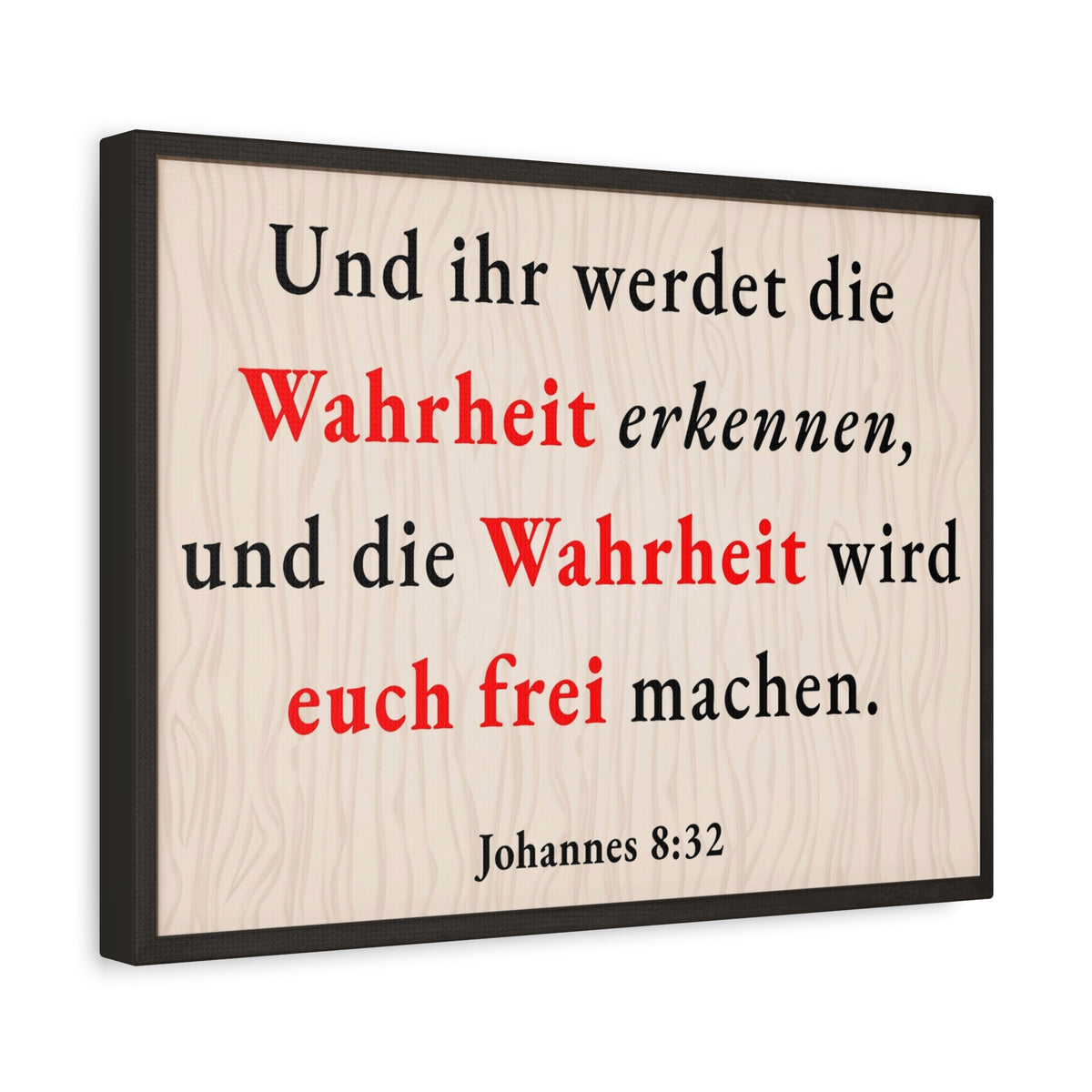 Scripture Walls Johannes 8:32 John 8:32 Truth Will Set You Free Bible Verse Canvas Christian Wall Art Ready to Hang Unframed-Express Your Love Gifts