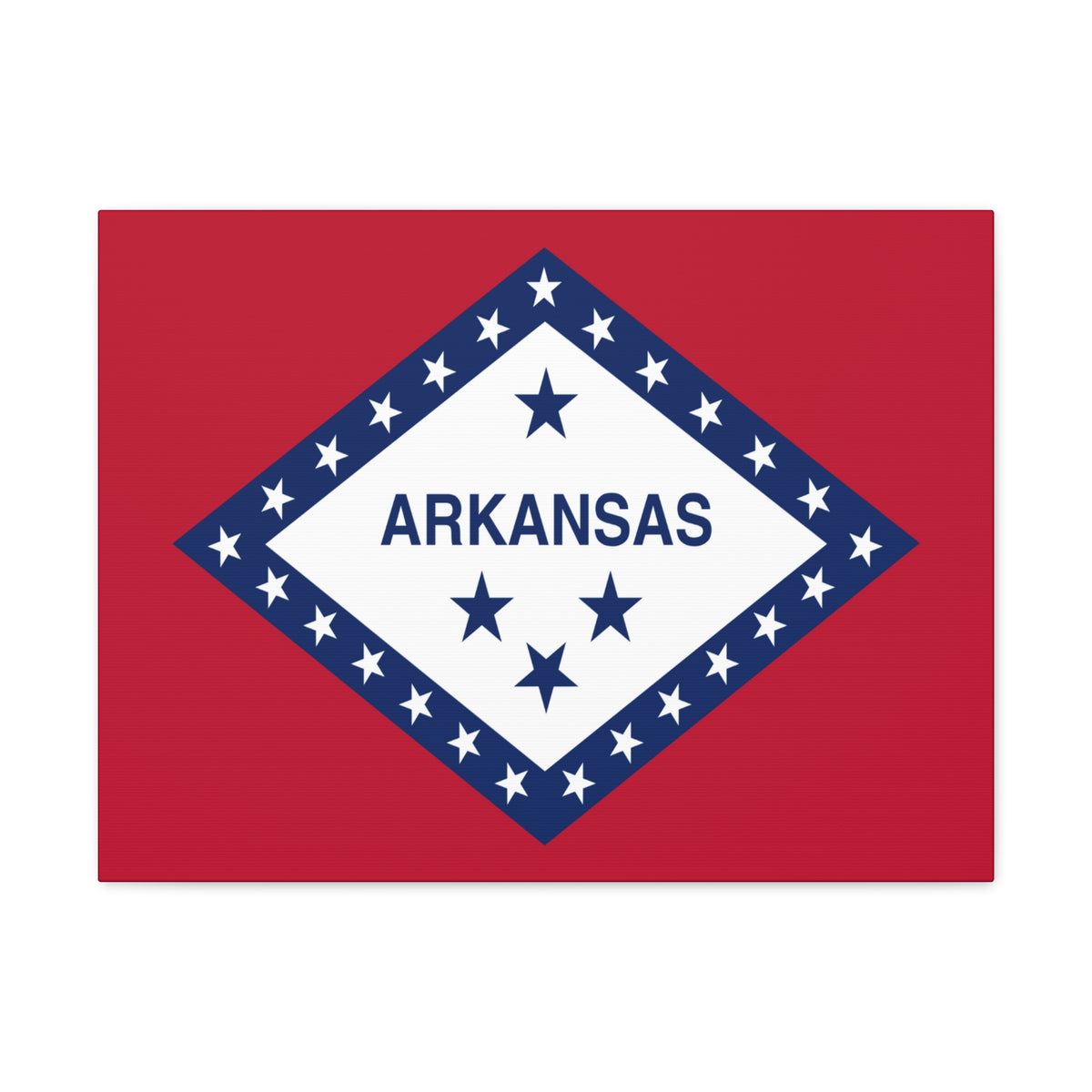 Arkansas State Flag Canvas Vibrant Wall Art Unframed Home Decor-Express Your Love Gifts