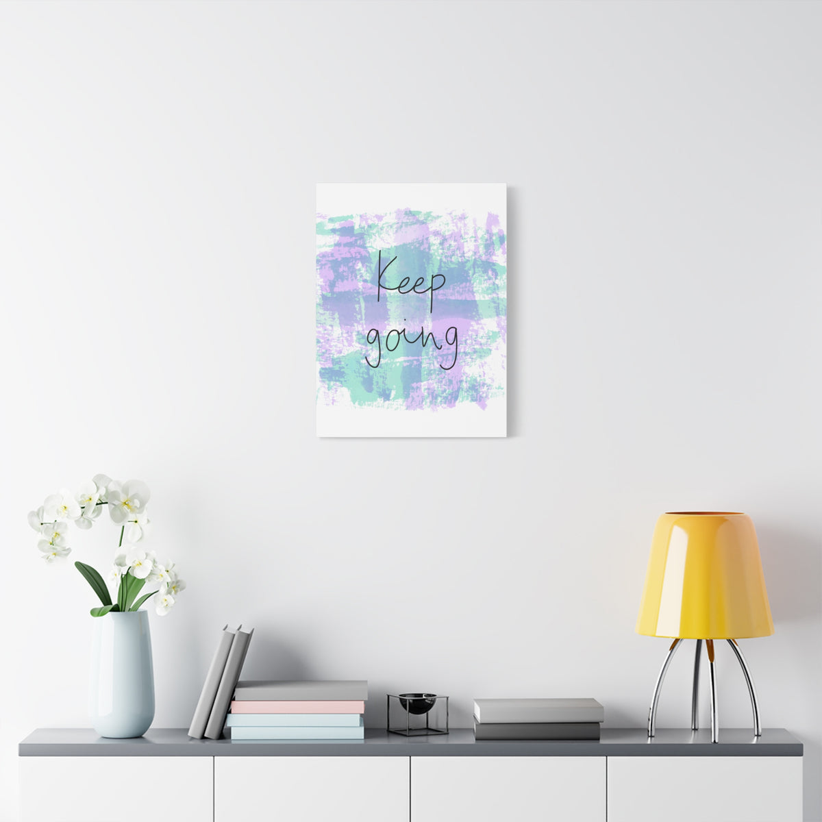 Inspirational Wall Art Keep Going Motivation Wall Decor for Home Office Gym Inspiring Success Quote Print Ready to Hang-Express Your Love Gifts