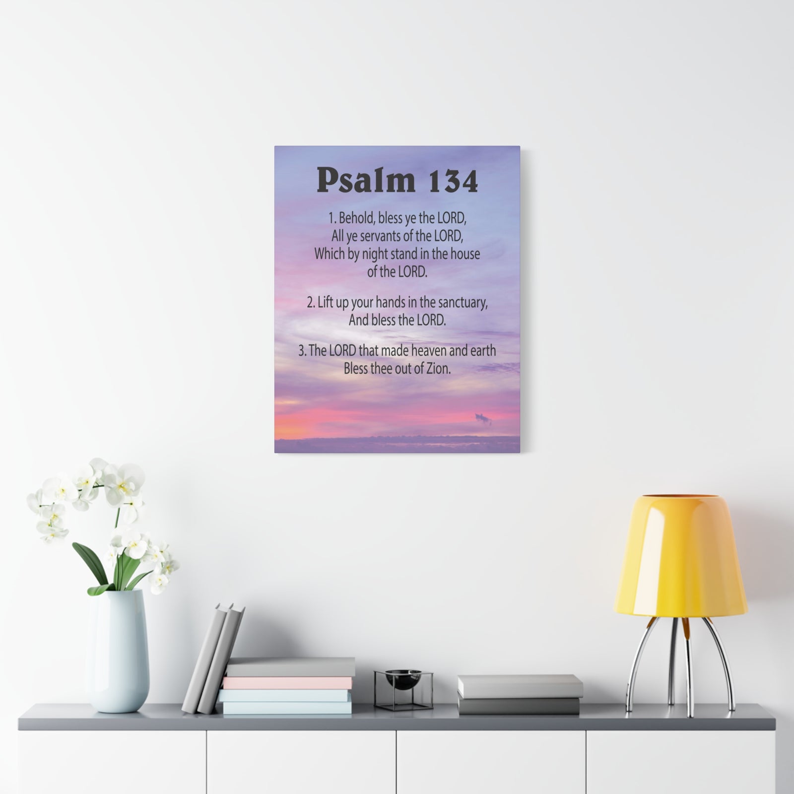Scripture Walls House of The Lord Psalm 134:3 Bible Verse Canvas Christian Wall Art Ready to Hang-Express Your Love Gifts