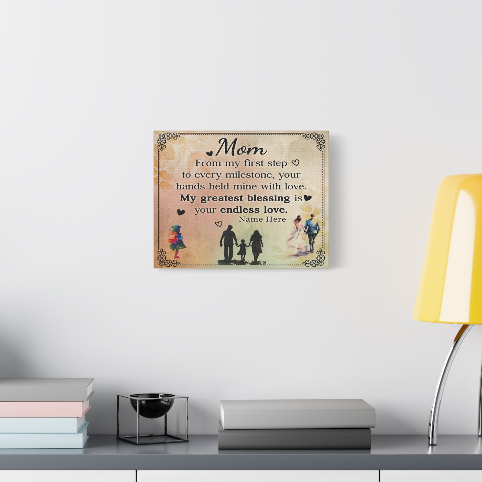 Personalized To Mom My Greatest Blessing is You Elegant Home Décor-Express Your Love Gifts