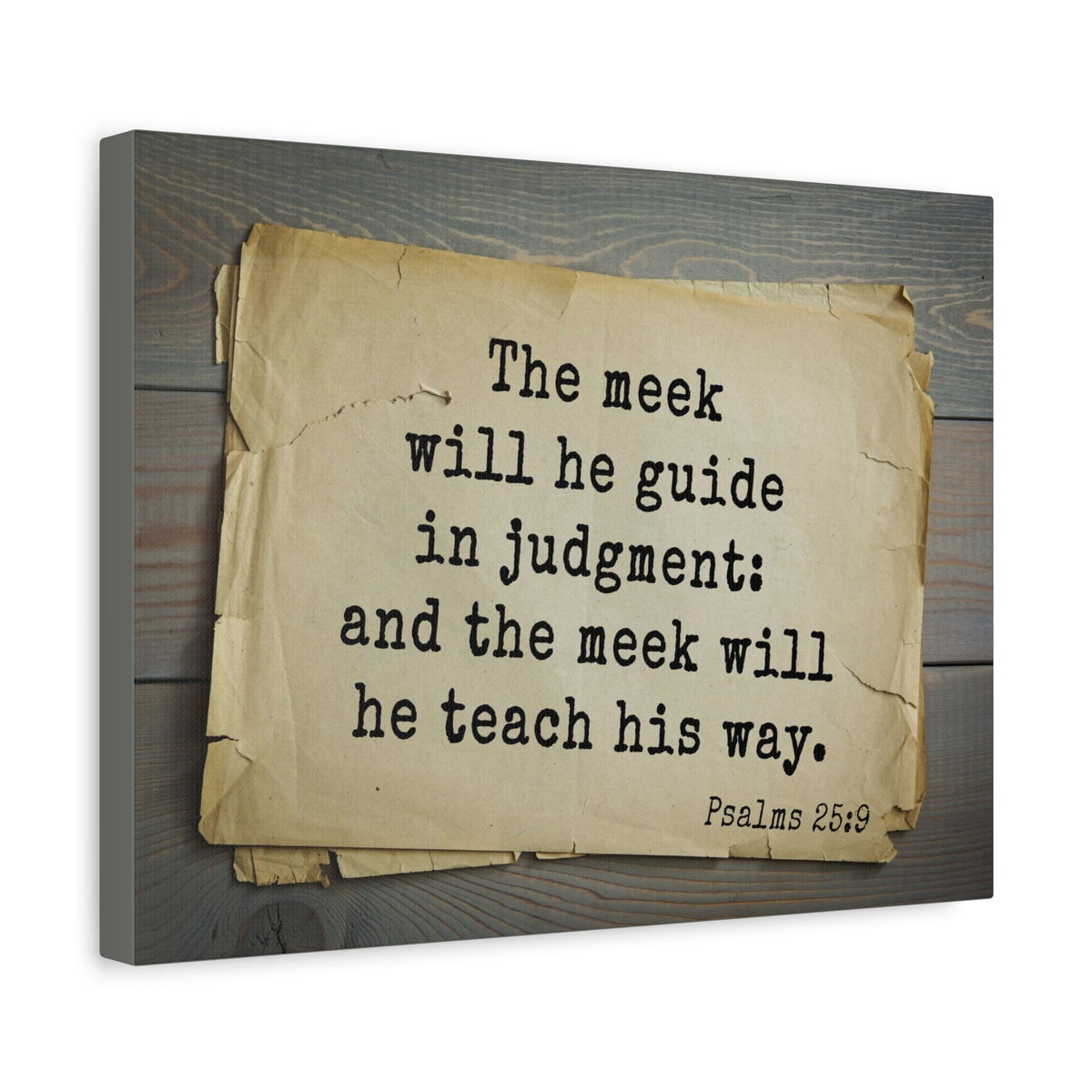 Scripture Walls Teach His Way Psalms 25:9 Bible Verse Canvas Christian Wall Art Bible Verse Print Ready To Hang-Express Your Love Gifts