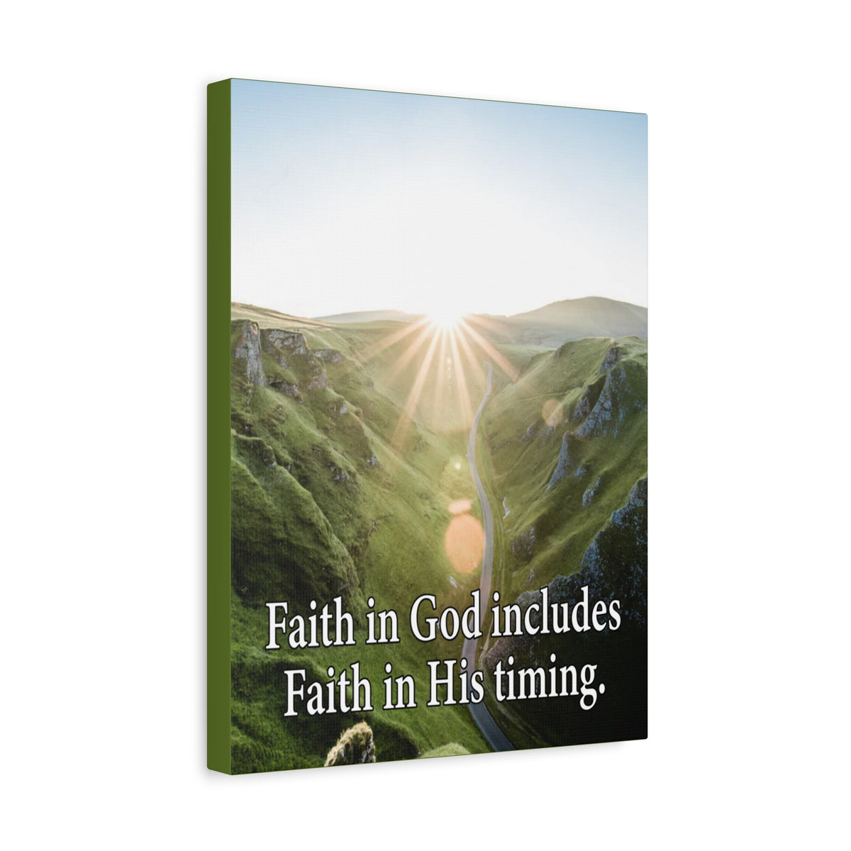 Scripture Walls Faith in God's Timing Psalm 27:14 Christian Wall Decor Scripture Art Ready to Hang-Express Your Love Gifts