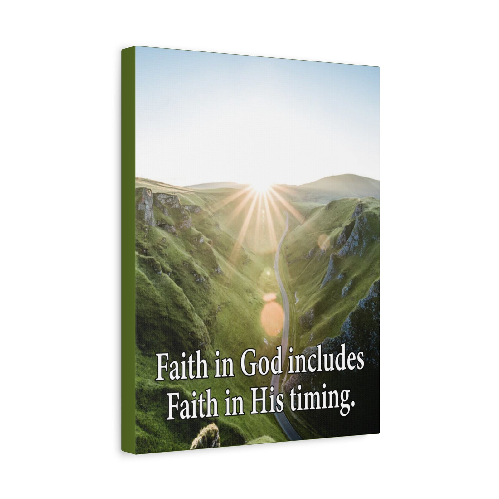 Scripture Walls Faith in God's Timing Psalm 27:14 Christian Wall Decor Scripture Art Ready to Hang-Express Your Love Gifts
