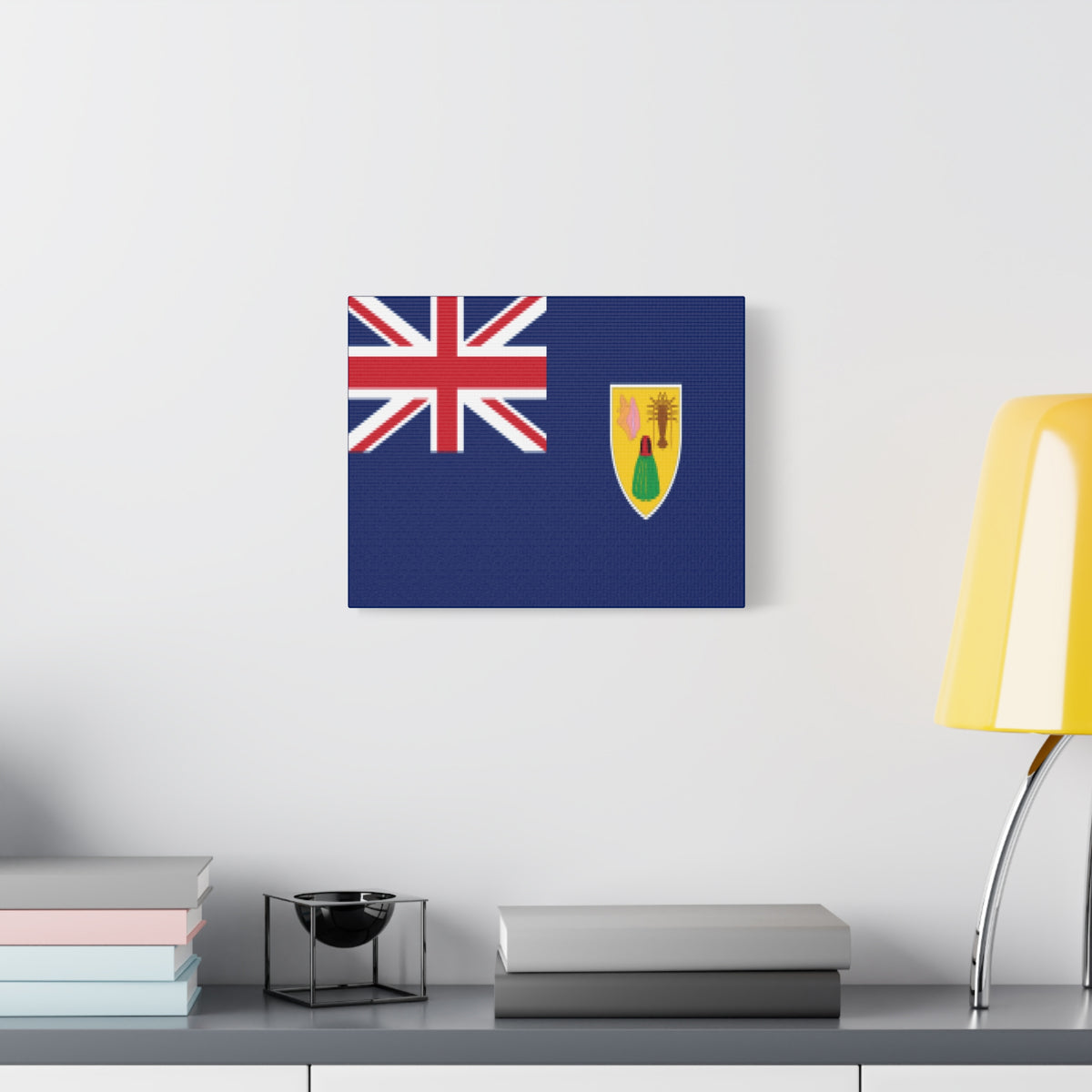 Turks and Caicos Islands Country Flag Canvas Vibrant Wall Art Unframed Home Decor-Express Your Love Gifts