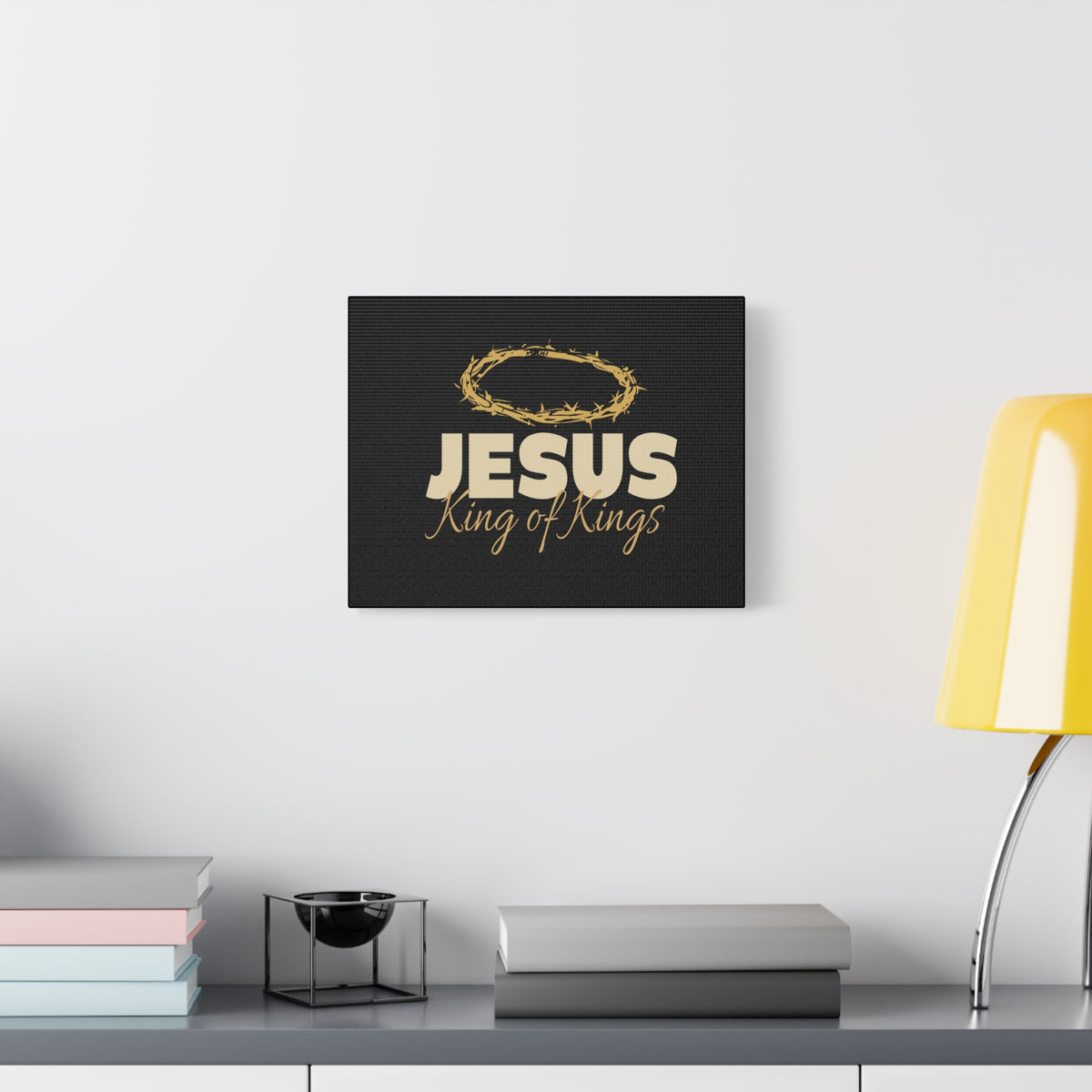 Scripture Walls Jesus King of Kings Bible Verse Canvas Christian Wall Art Ready to Hang Unframed-Express Your Love Gifts