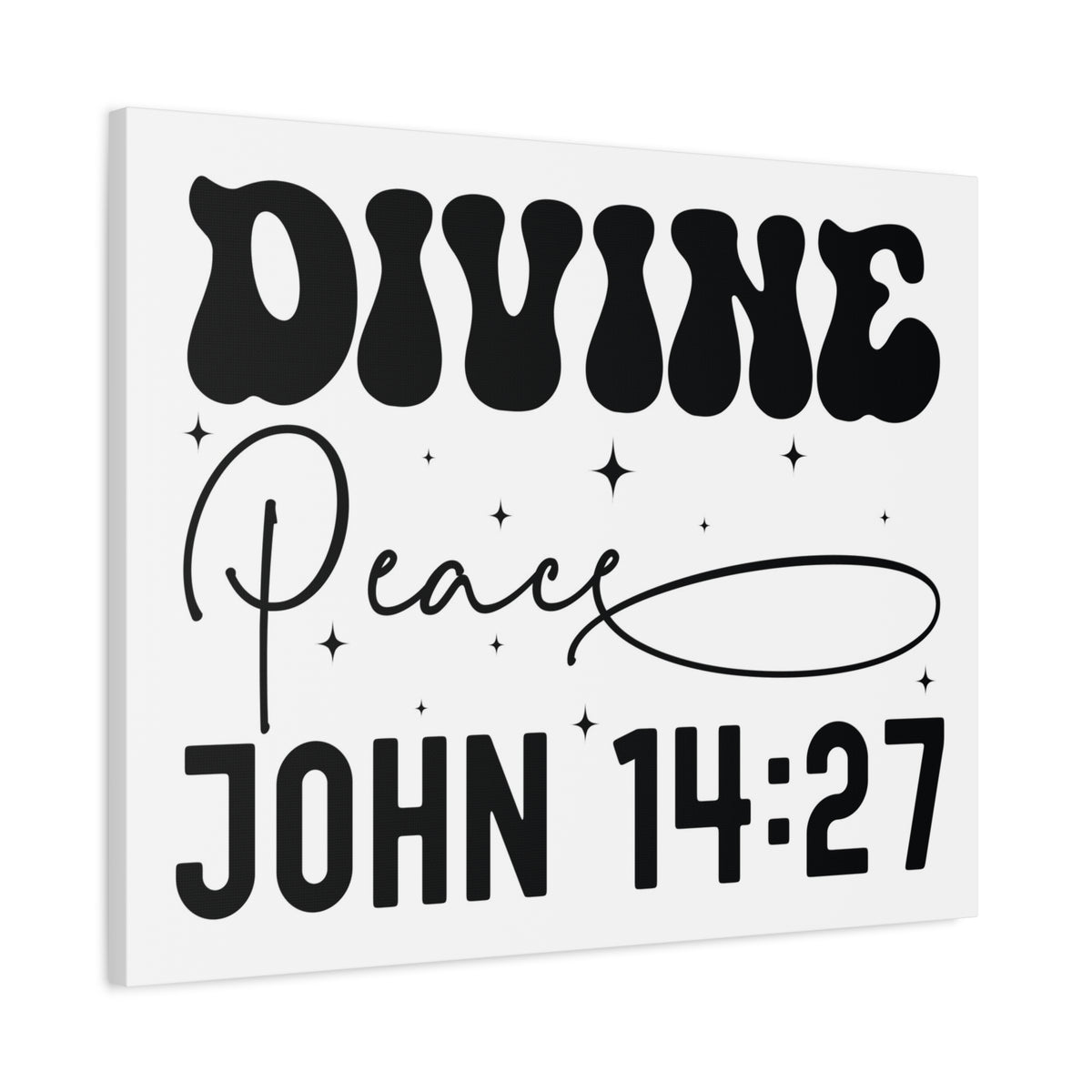 Scripture Walls John 14:27 Divine Peace Bible Verse Canvas Christian Wall Art Ready to Hang Unframed-Express Your Love Gifts