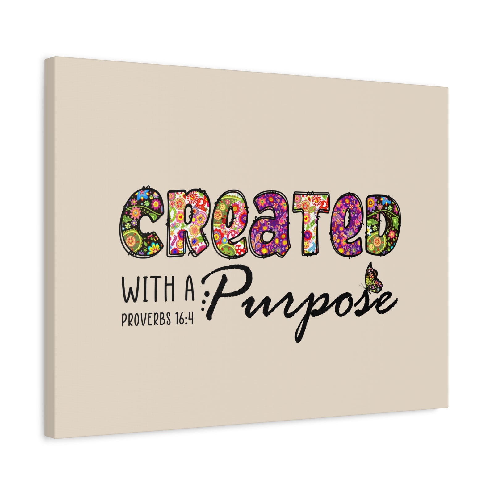 Scripture Walls With A Purpose Proverbs 16:4 Bible Verse Canvas Christian Wall Art Ready to Hang-Express Your Love Gifts