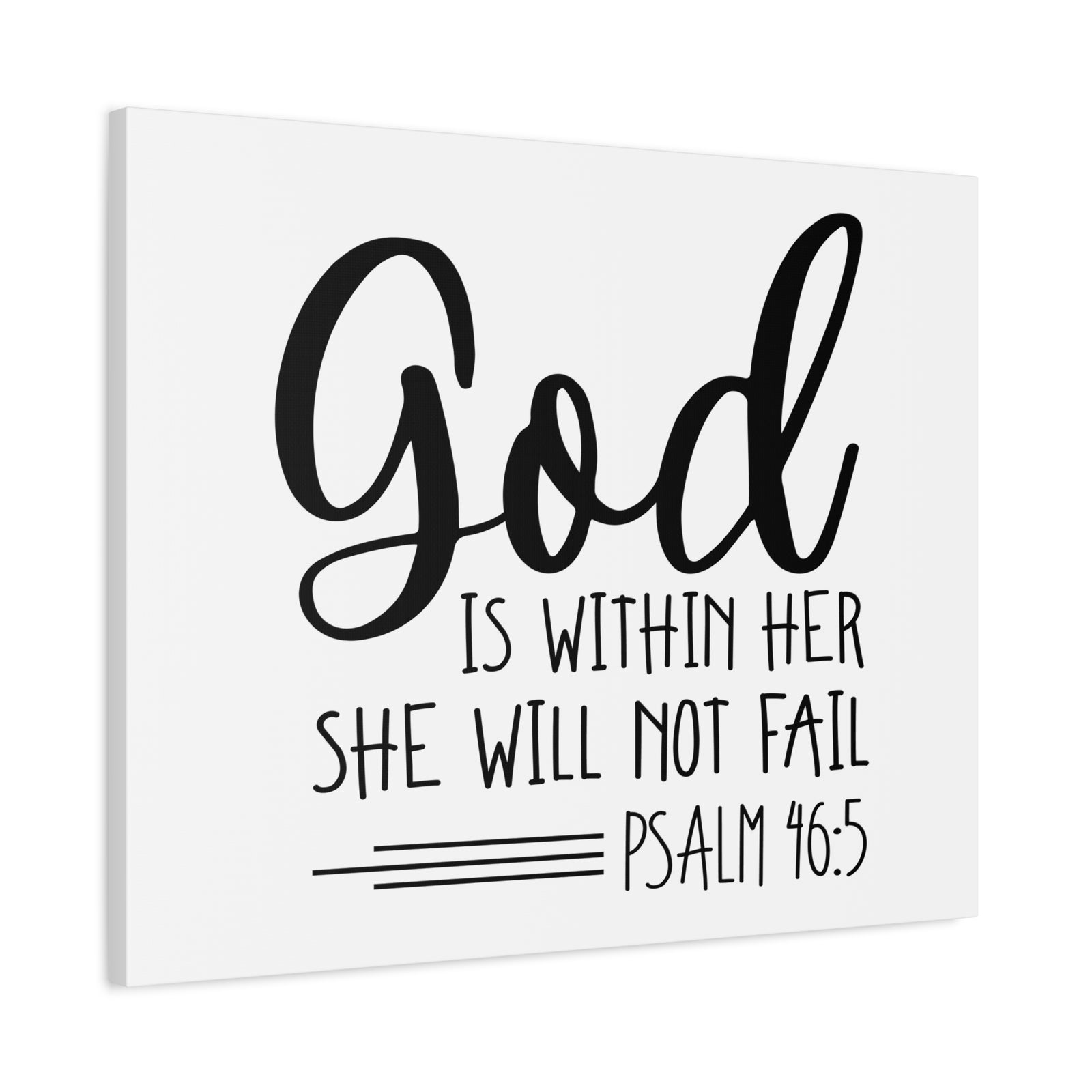 Scripture Walls God Is Within Her Psalm 46:5 Christian Wall Art Bible Verse Print Ready to Hang-Express Your Love Gifts