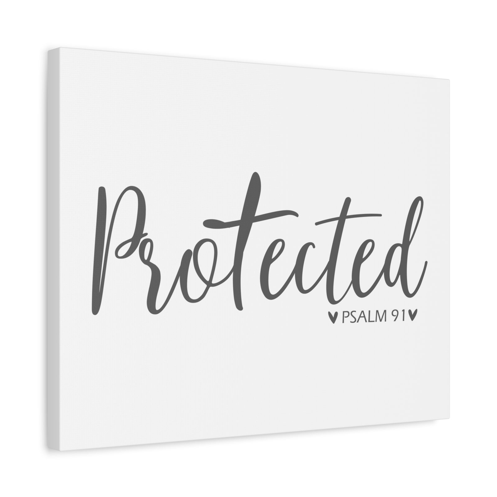 Scripture Canvas Protected Psalm 91 Christian Wall Art Bible Verse Print Ready to Hang-Express Your Love Gifts