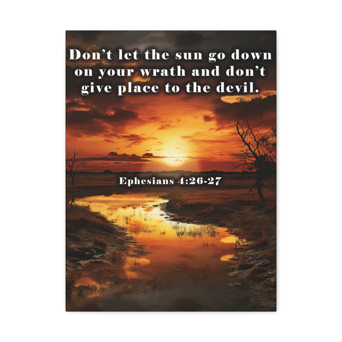 Scripture Walls Be Ye Angry Ephesians 4:26-27 Christian Wall Art Print Ready to Hang Unframed-Express Your Love Gifts