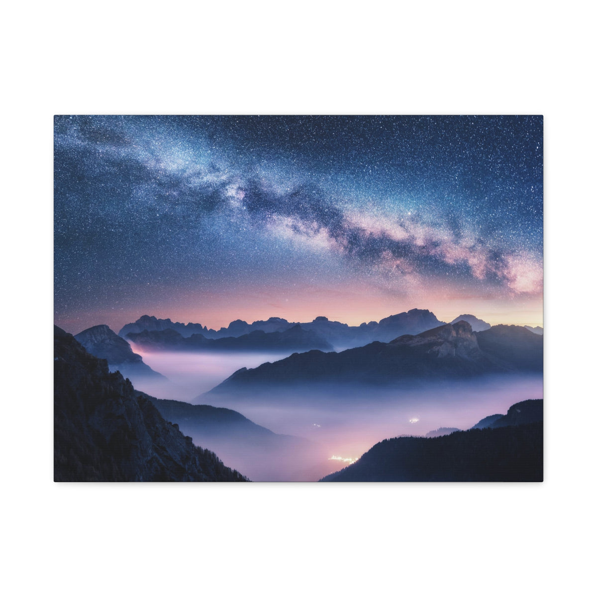 Nature Wilderness Night Sky Photography Canvas Wall Art for Home Decor Ready-to-Hang-Express Your Love Gifts