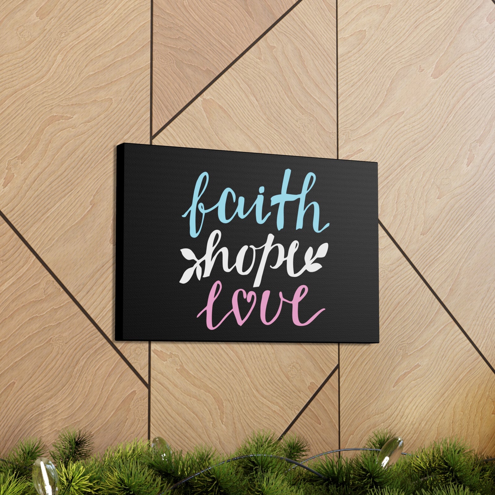 Scripture Walls Faith Hope Love Colors 1 Corinthians 13:13 Christian Wall Art Bible Verse Print Ready To Hang-Express Your Love Gifts