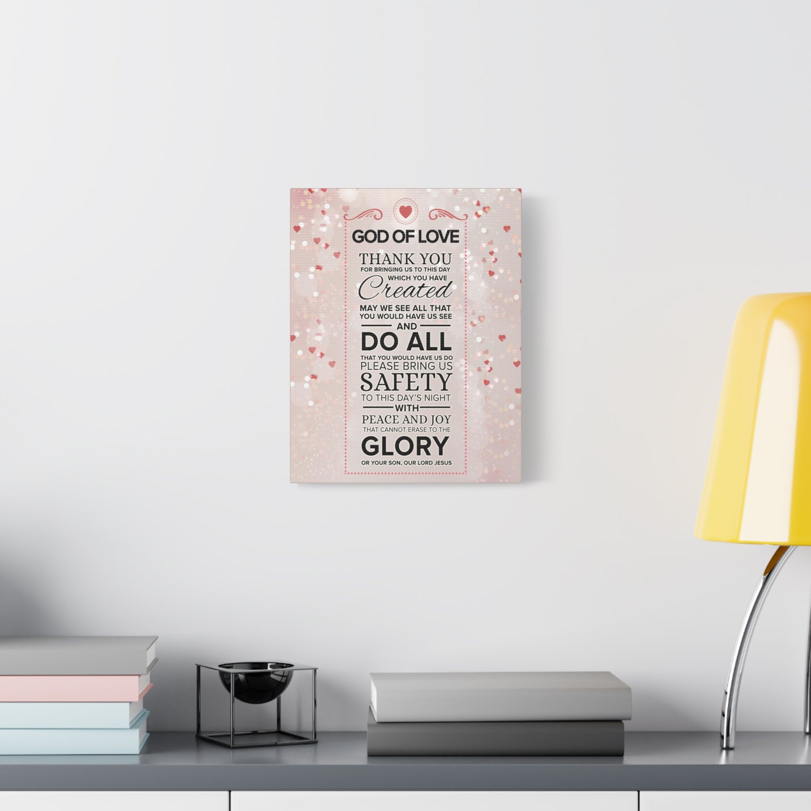 Scripture Walls God of Love Psalm 100:4 Prayer Wall Decor Bible Print Ready to Hang Wall Art-Express Your Love Gifts