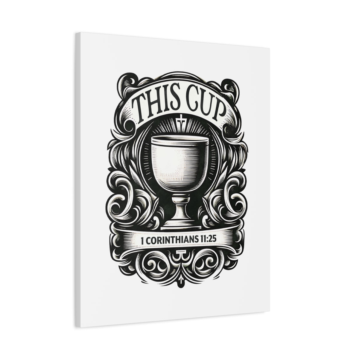 Scripture Walls 1 Corinthians 11:25 This Cup Bible Verse Canvas Christian Wall Art Ready to Hang Unframed-Express Your Love Gifts