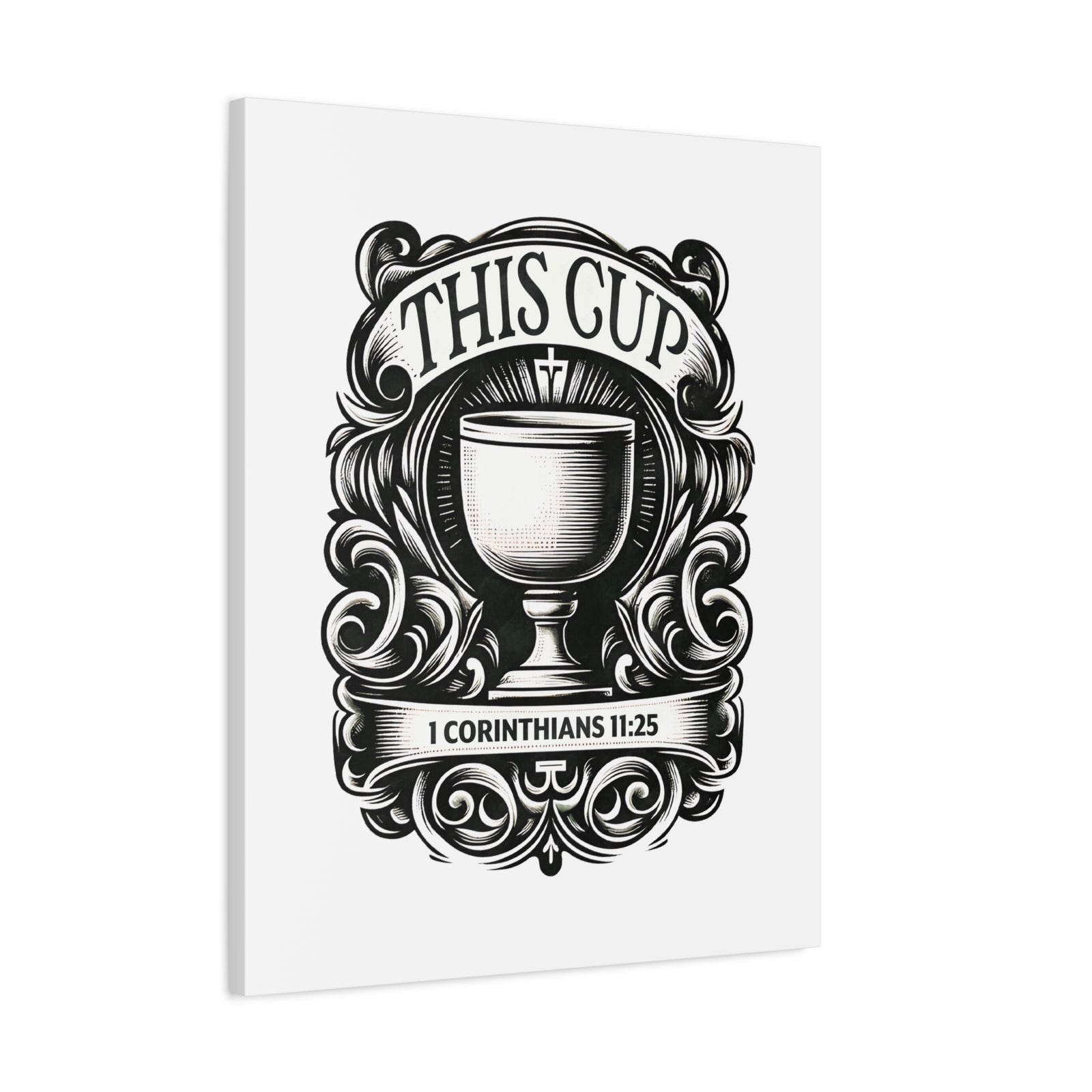 Scripture Walls 1 Corinthians 11:25 This Cup Bible Verse Canvas Christian Wall Art Ready to Hang Unframed-Express Your Love Gifts