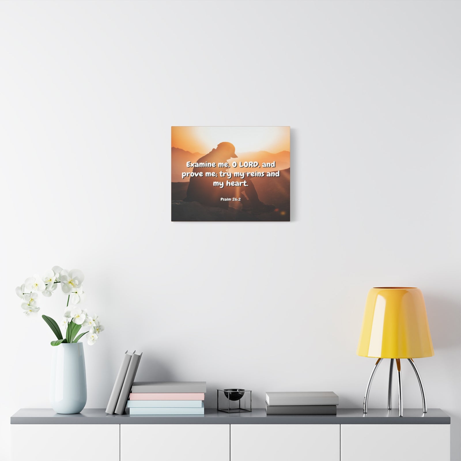Scripture Canvas Prove Me Psalms 26:2 Christian Wall Art Bible Verse Print Ready to Hang-Express Your Love Gifts