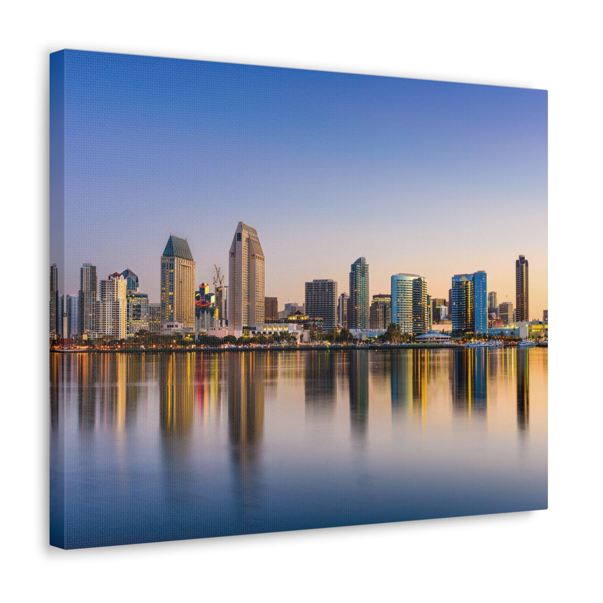 San Diego Daytime Skyline Canvas Artwork High-Quality Breathtaking Stunning Cityscape for Home Decor Ready to Hang-Express Your Love Gifts