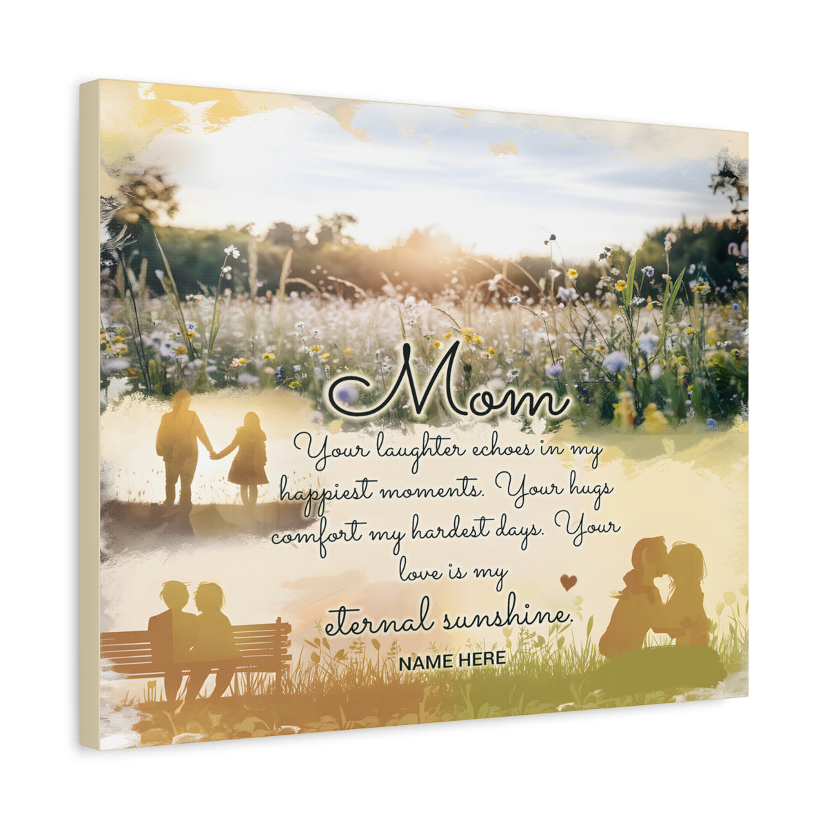 Personalized To Mom Eternal Sunshine Elegant Home Décor-Express Your Love Gifts