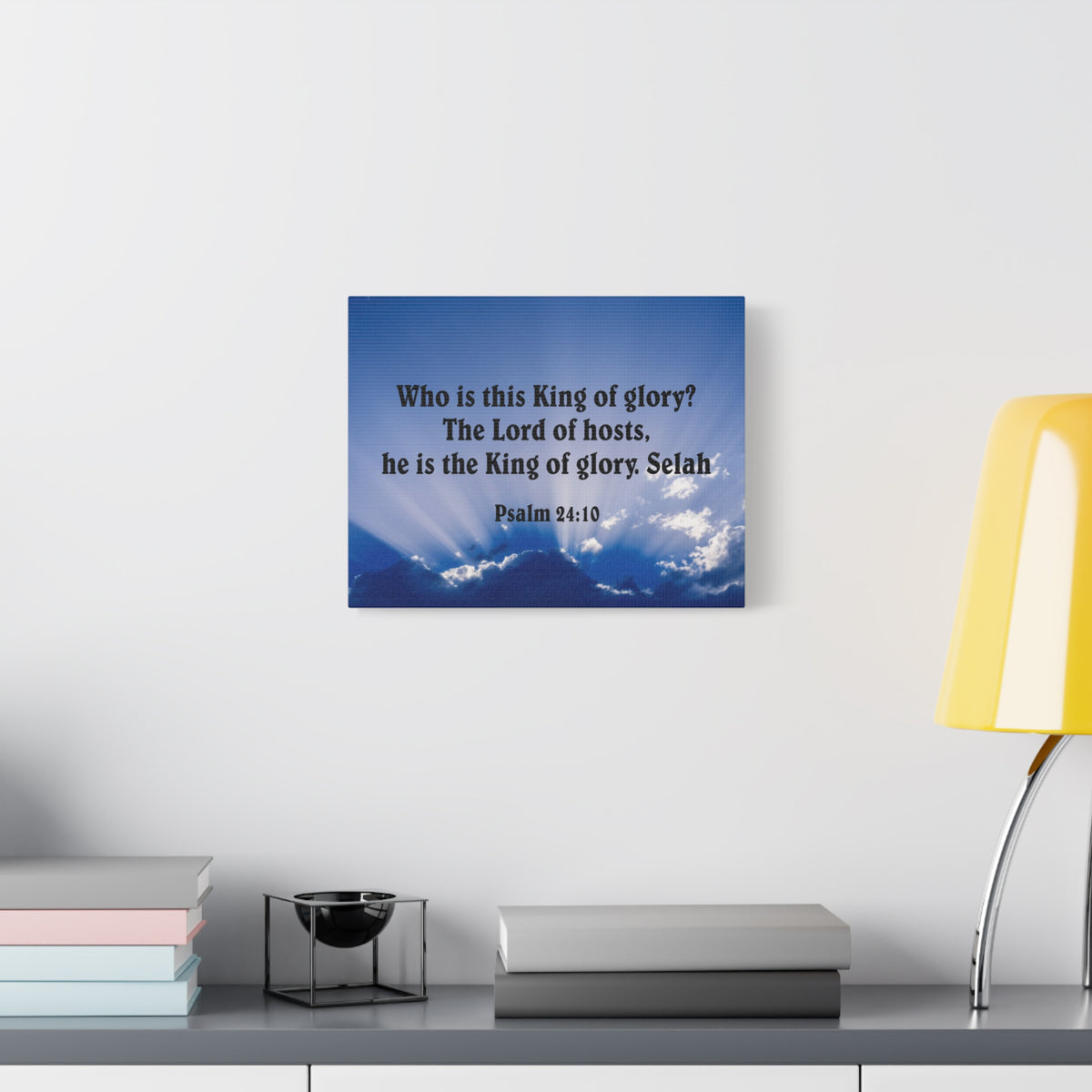 Bible Verse Canvas The Lord of Hosts Psalm 24:10 Christian Home Decor Scripture Art-Express Your Love Gifts