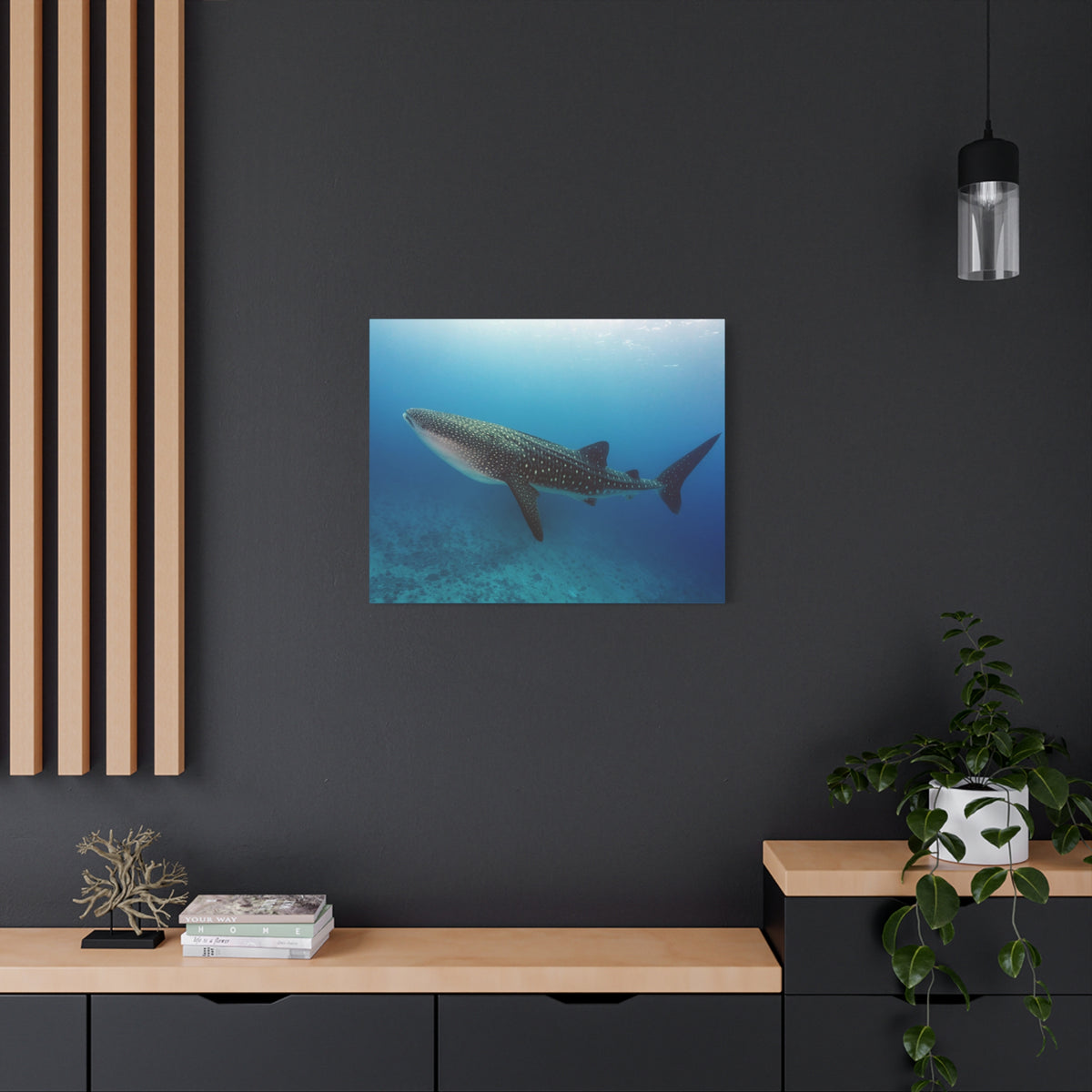 Majestic Whale Shark Art Majestic Whale Shark Print Animal Wall Art Wildlife Canvas Prints Wall Art Ready to Hang-Express Your Love Gifts