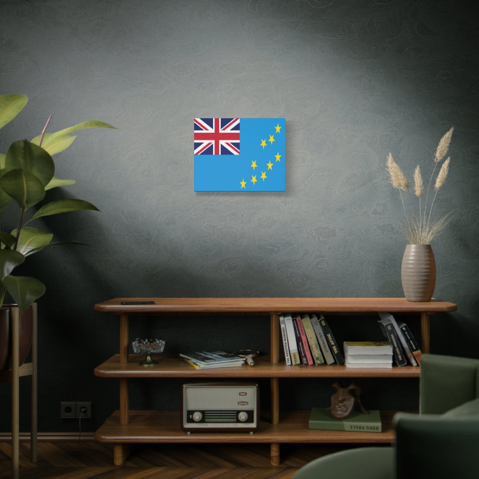 Tuvalu Country Flag Canvas Vibrant Wall Art Unframed Home Decor-Express Your Love Gifts