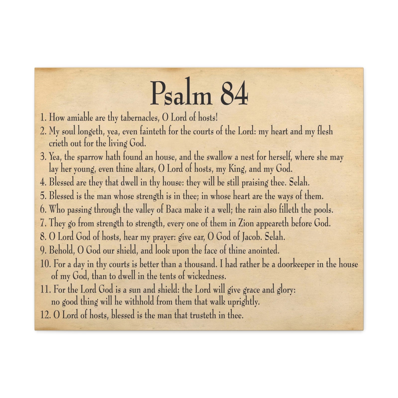 Scripture Walls Dwelling In God's Presence Psalm 84:4 Christian Wall Art Bible Verse Print Ready to Hang-Express Your Love Gifts