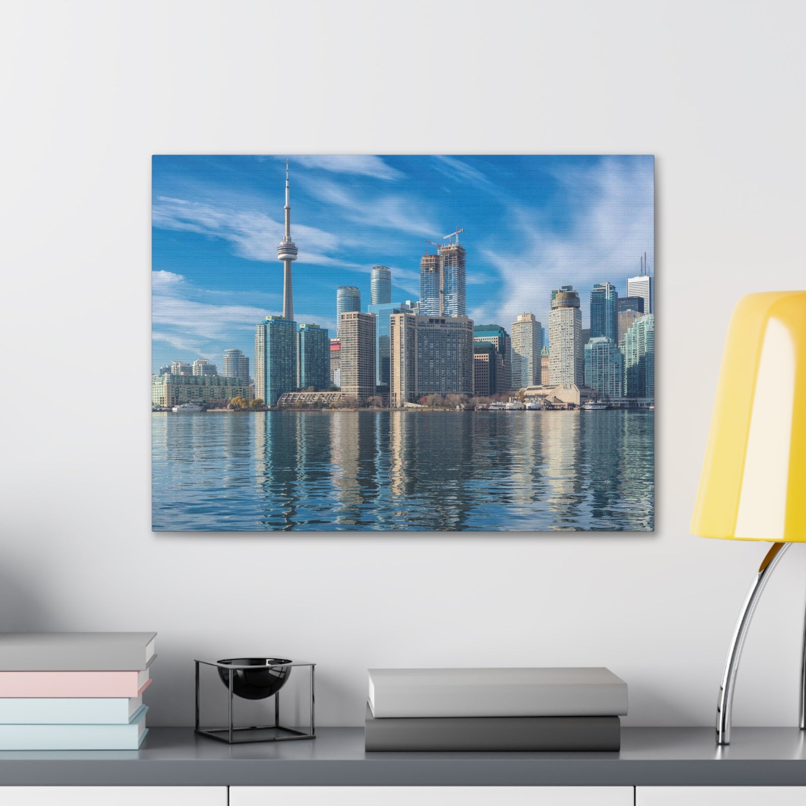 Toronto Daylight Skyline Canvas Artwork High-Quality Breathtaking Stunning Cityscape for Home Decor Ready to Hang-Express Your Love Gifts
