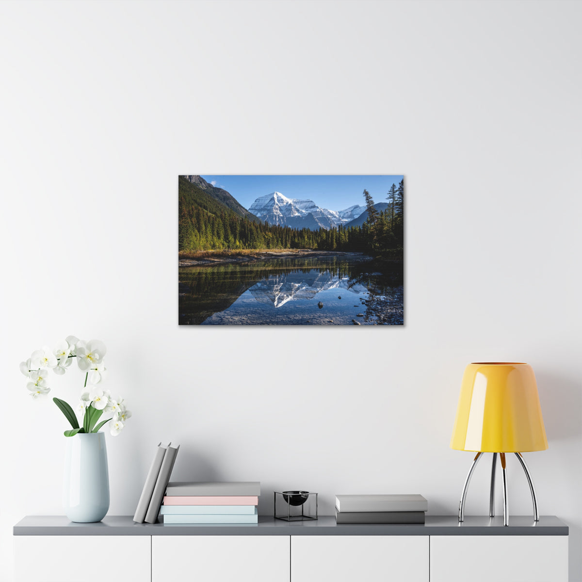 Mystic Forest Mountain Nature Wilderness Photography Canvas Wall Art for Home Decor Ready-to-Hang-Express Your Love Gifts